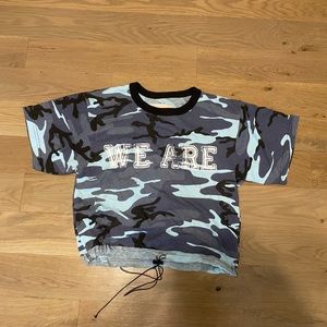 WE ARE penn state camo short sleeve top